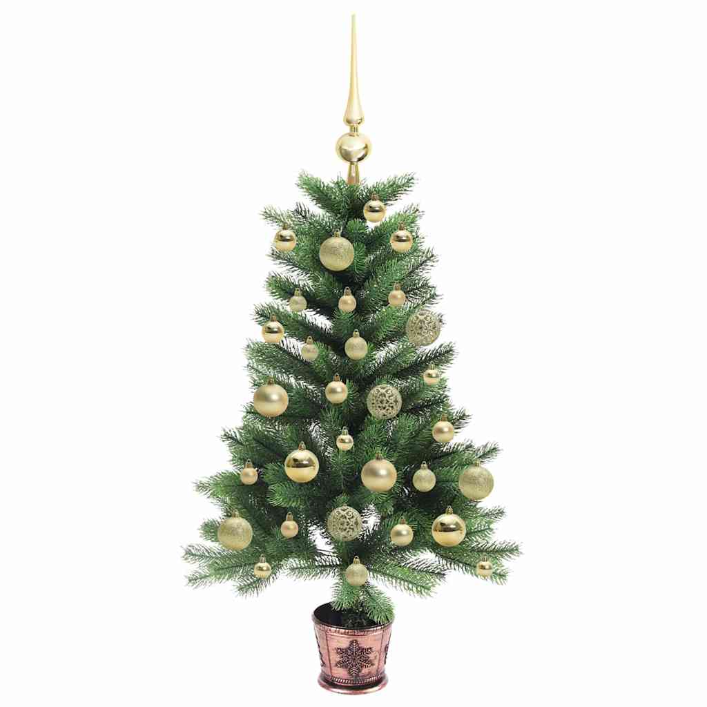Juletre med 150 LED med stativ grønn 90 cm PE