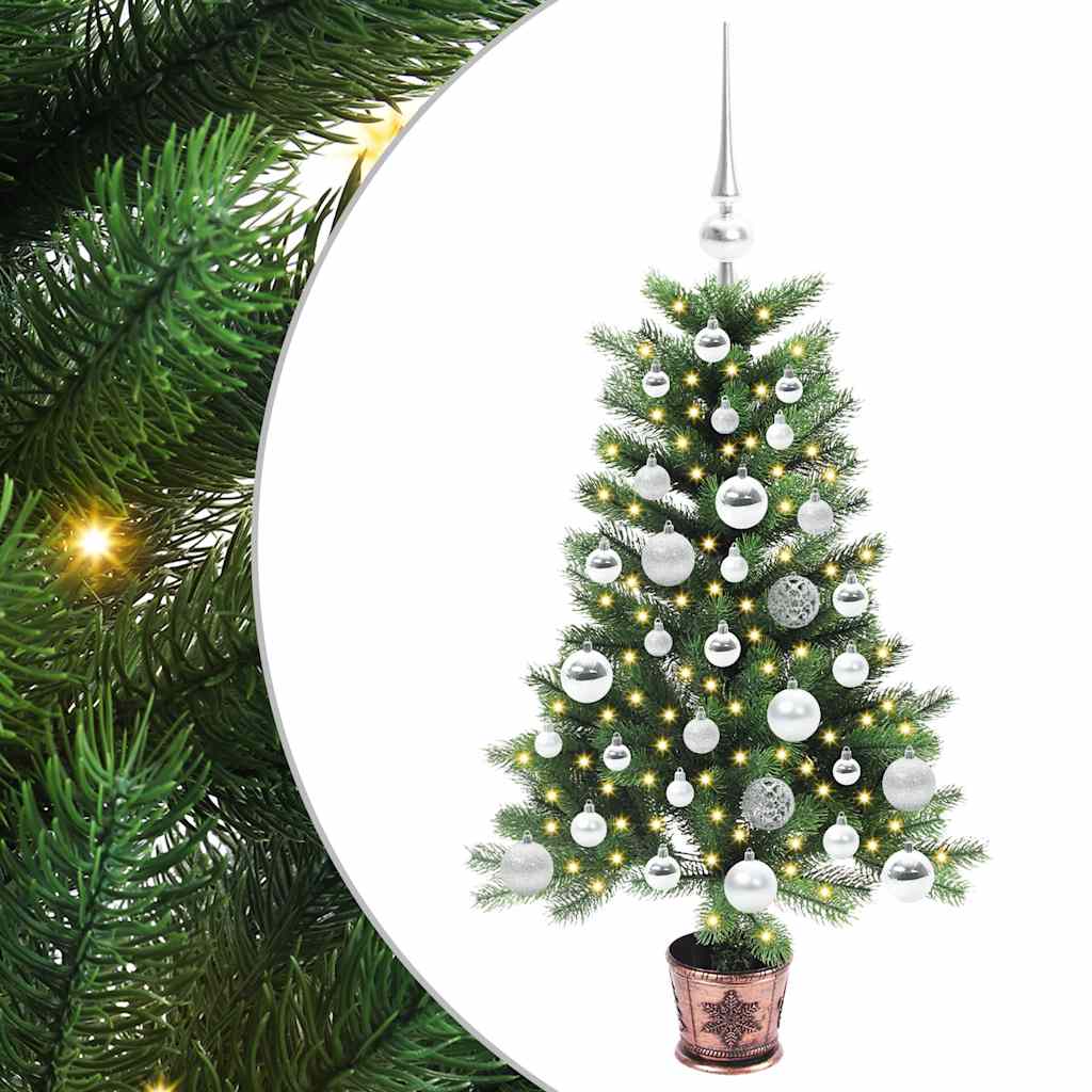 Juletre med 150 LED med stativ grønn 90 cm PE
