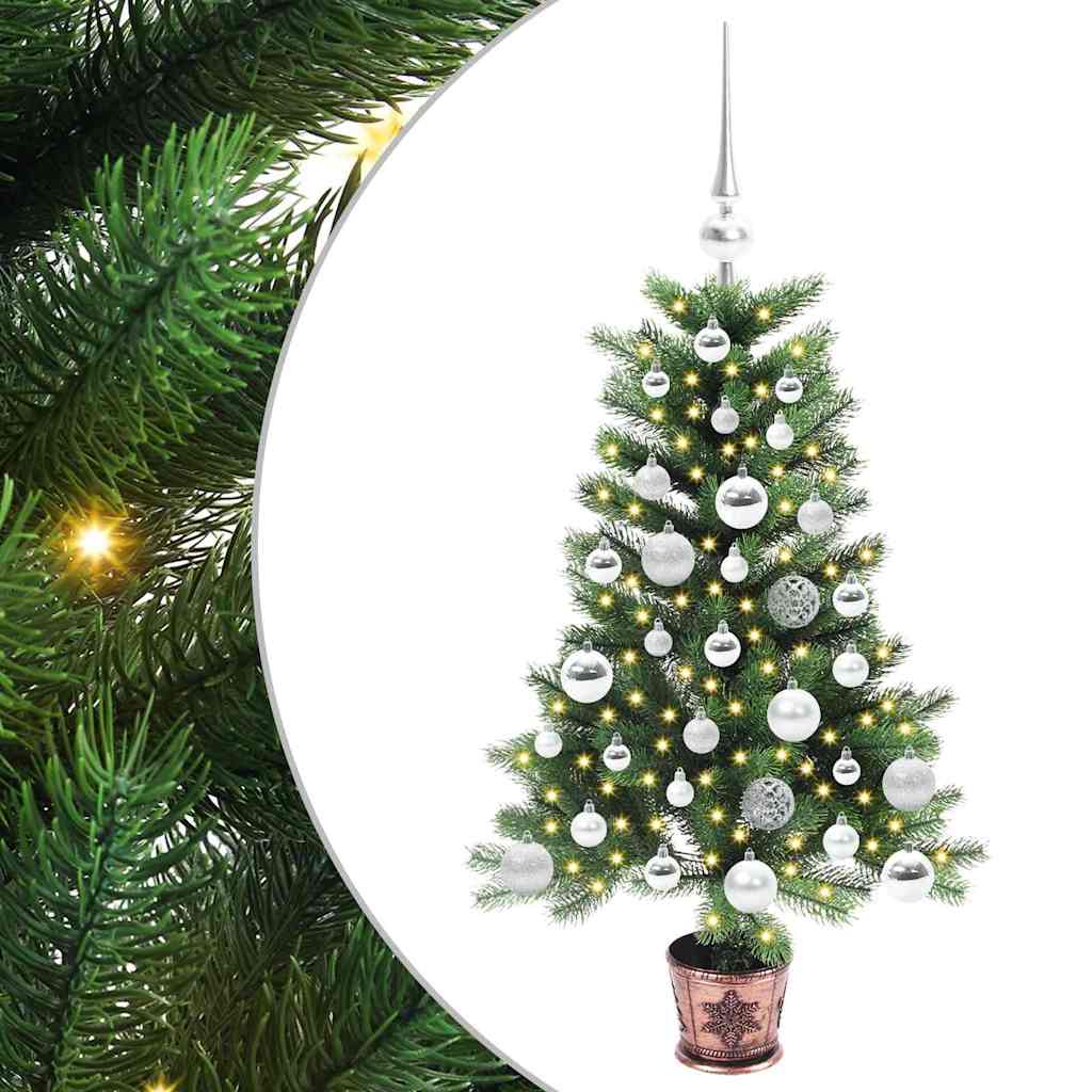 Juletre med 150 LED med stativ grønn 90 cm PE