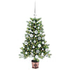 Juletre med 150 LED med stativ grønn 90 cm PE
