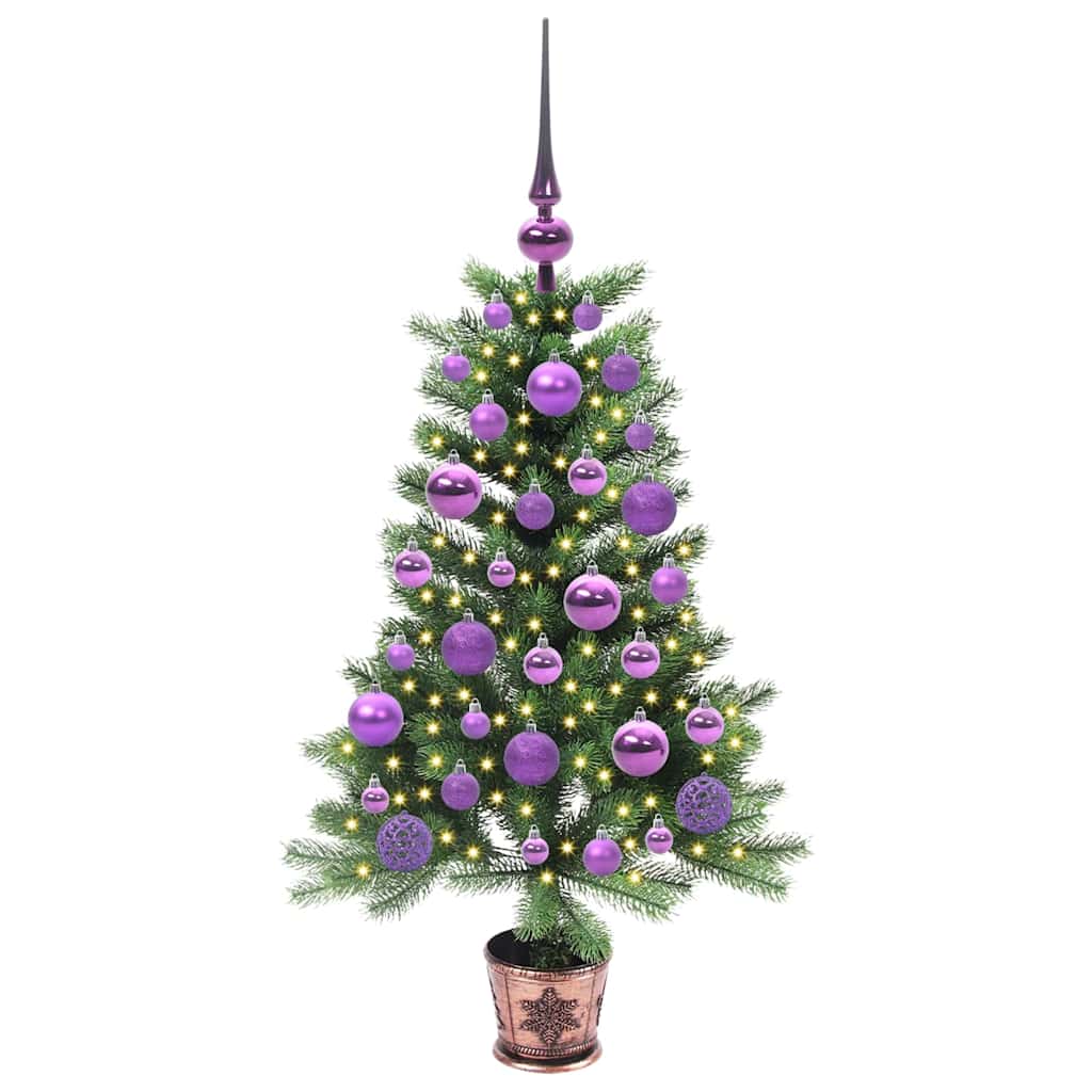 Juletre med 150 LED med stativ grønn 90 cm PE