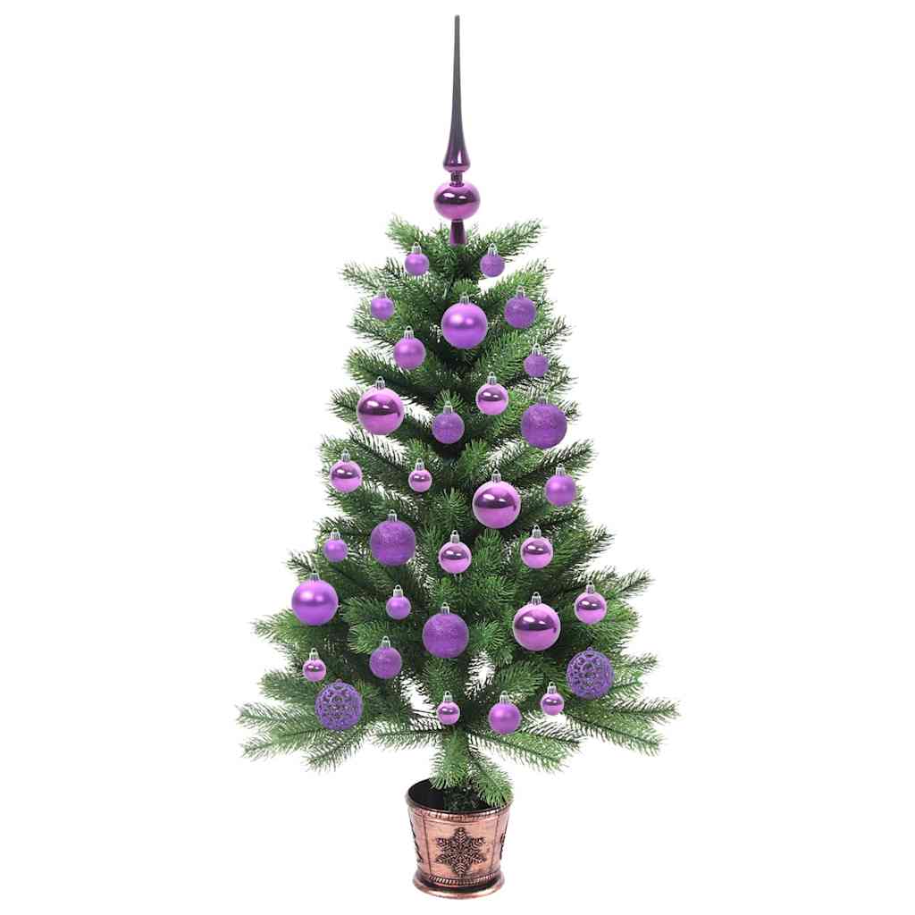 Juletre med 150 LED med stativ grønn 90 cm PE