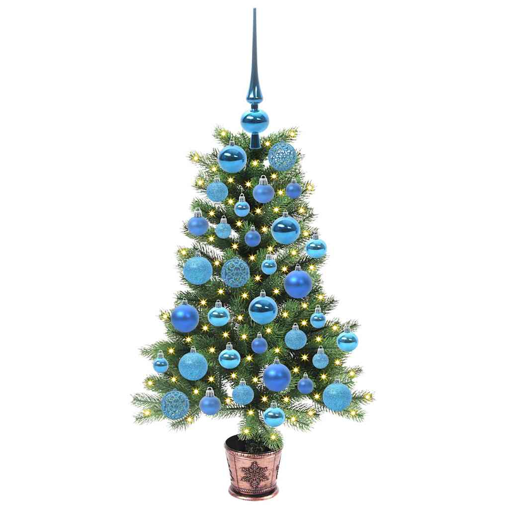 Juletre med 150 LED med stativ grønn 90 cm PE