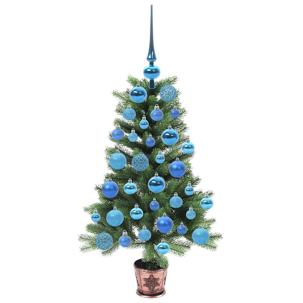 Juletre med 150 LED med stativ grønn 90 cm PE