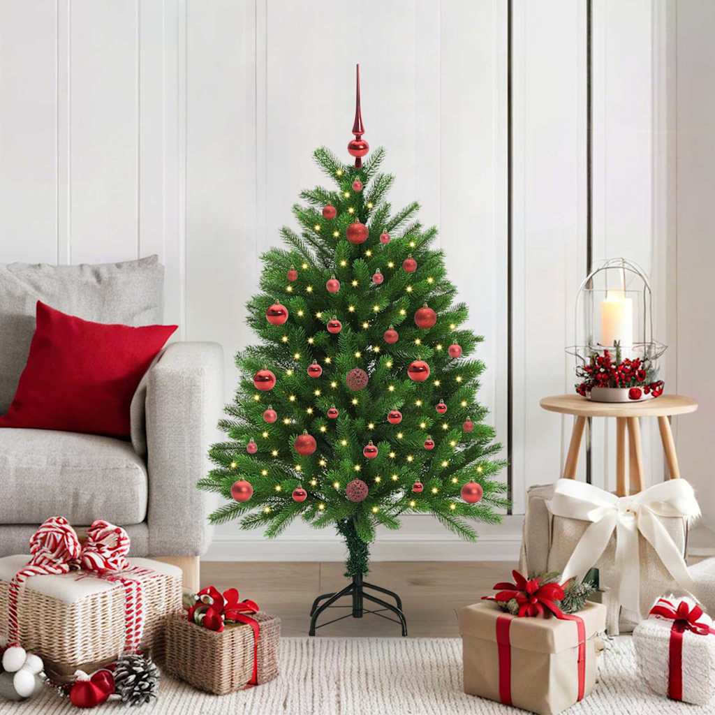 Juletre med 150 LED med stativ grønn 120 cm PE
