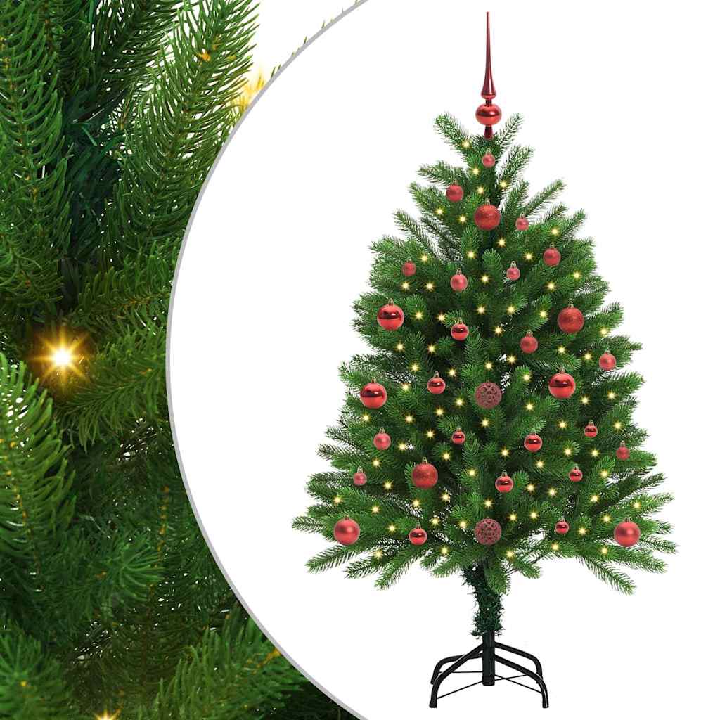 Juletre med 150 LED med stativ grønn 120 cm PE