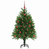 Juletre med 150 LED med stativ grønn 120 cm PE