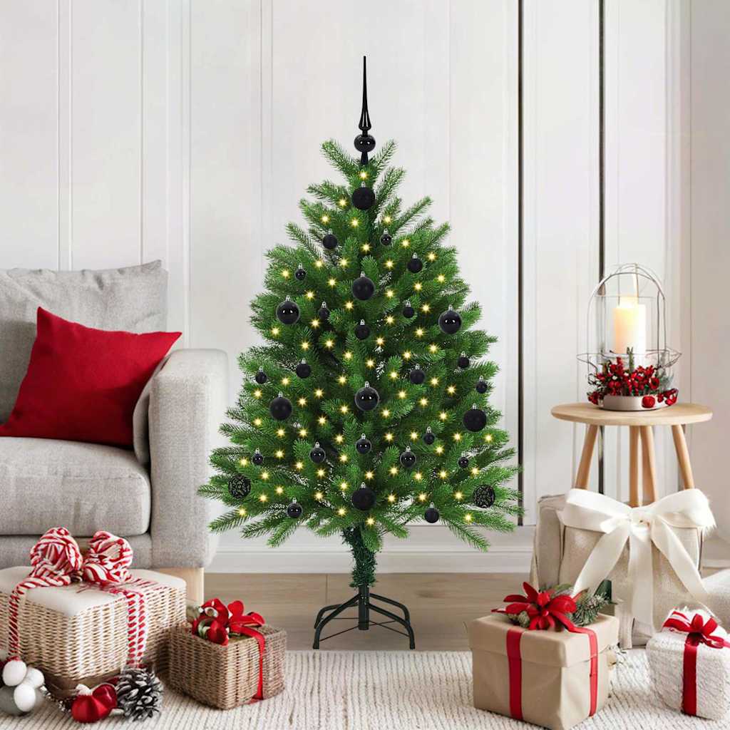 Juletre med 150 LED med stativ grønn 120 cm PE