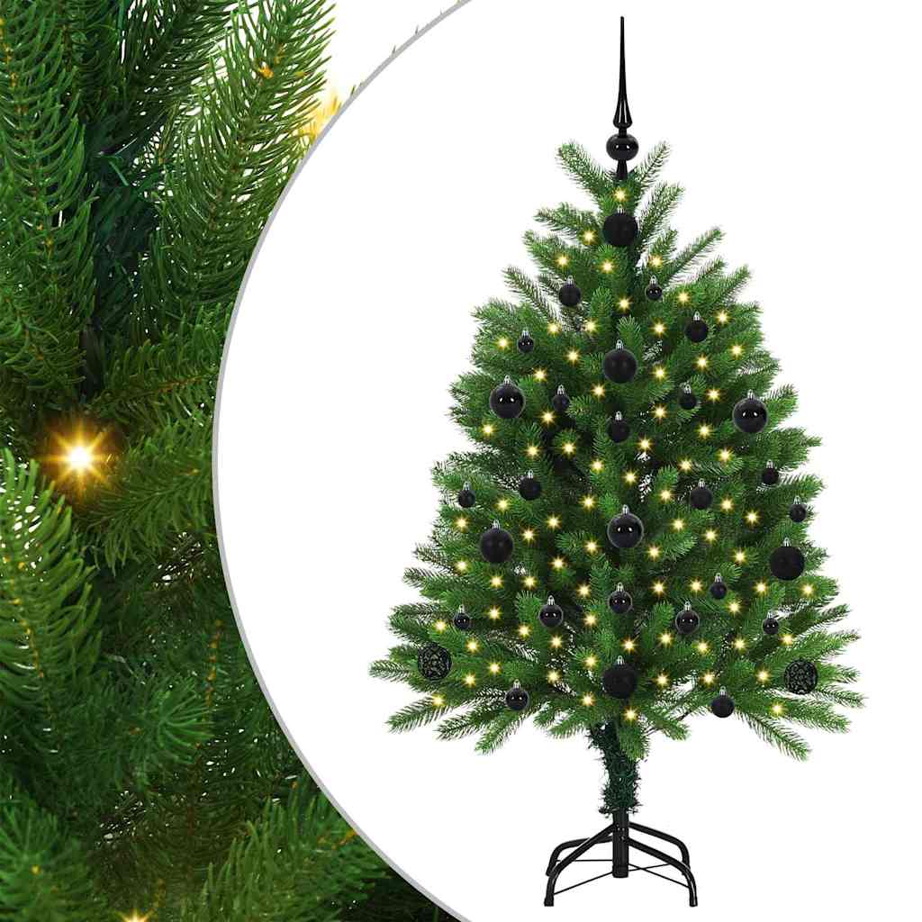 Juletre med 150 LED med stativ grønn 120 cm PE