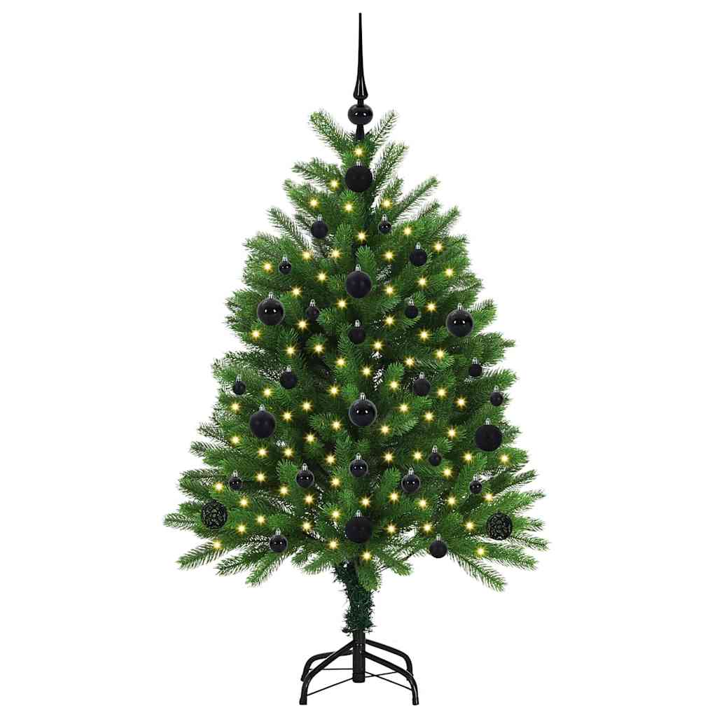 Juletre med 150 LED med stativ grønn 120 cm PE