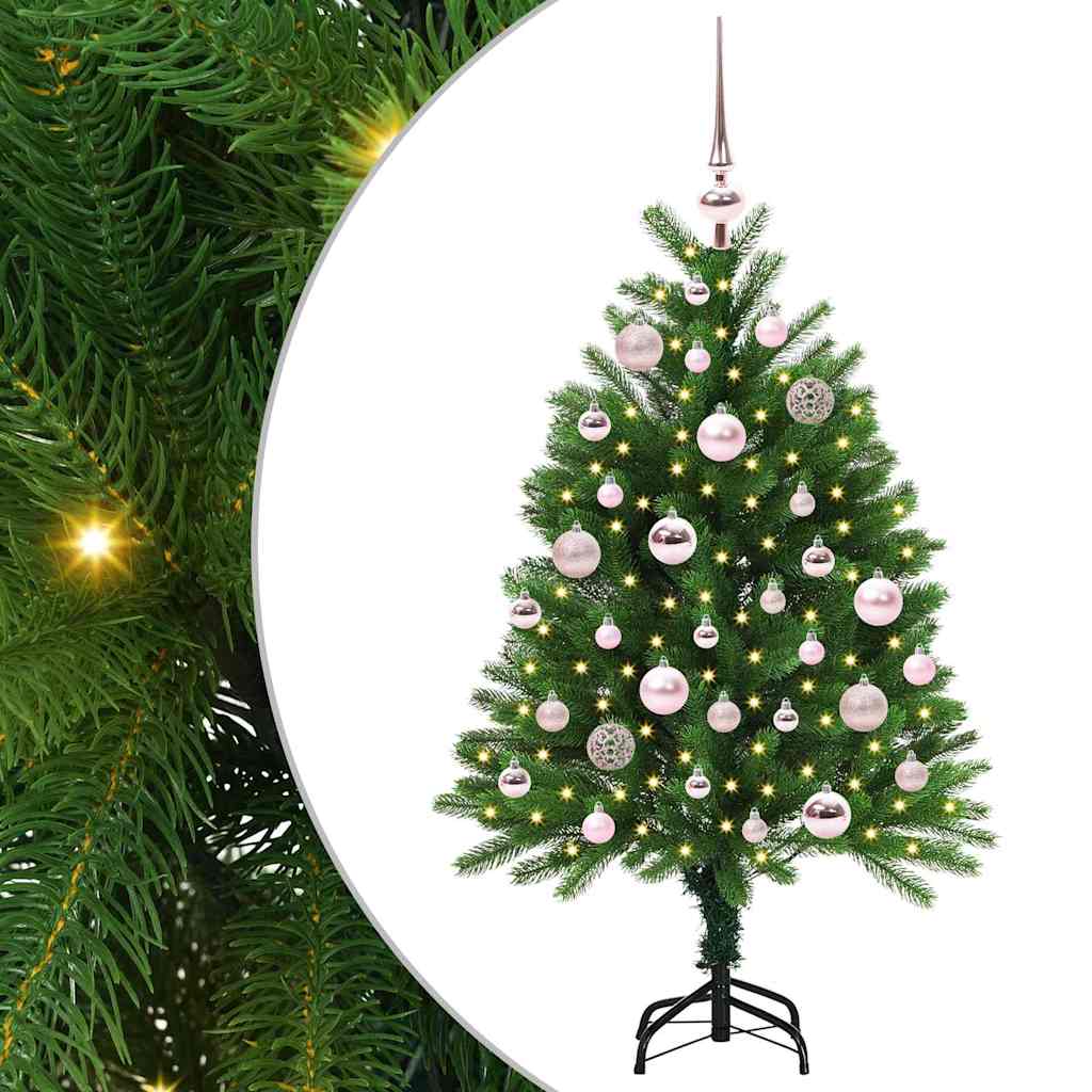 Juletre med 150 LED med stativ grønn 120 cm PE