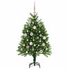Juletre med 150 LED med stativ grønn 120 cm PE