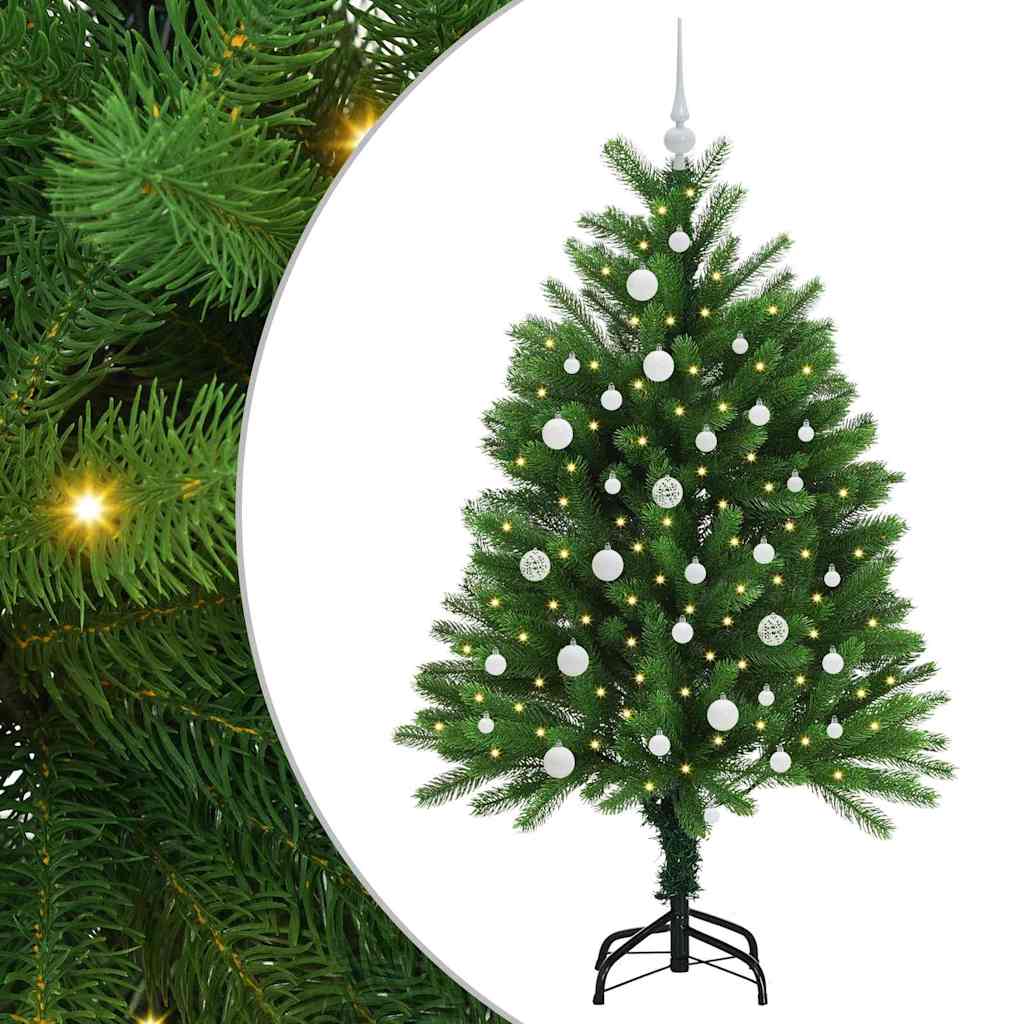 Juletre med 150 LED med stativ grønn 120 cm PE