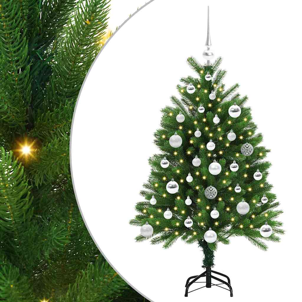 Juletre med 150 LED med stativ grønn 120 cm PE
