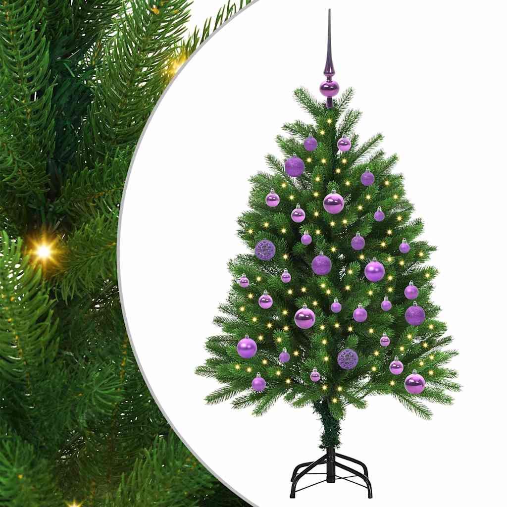 Juletre med 150 LED med stativ grønn 120 cm PE