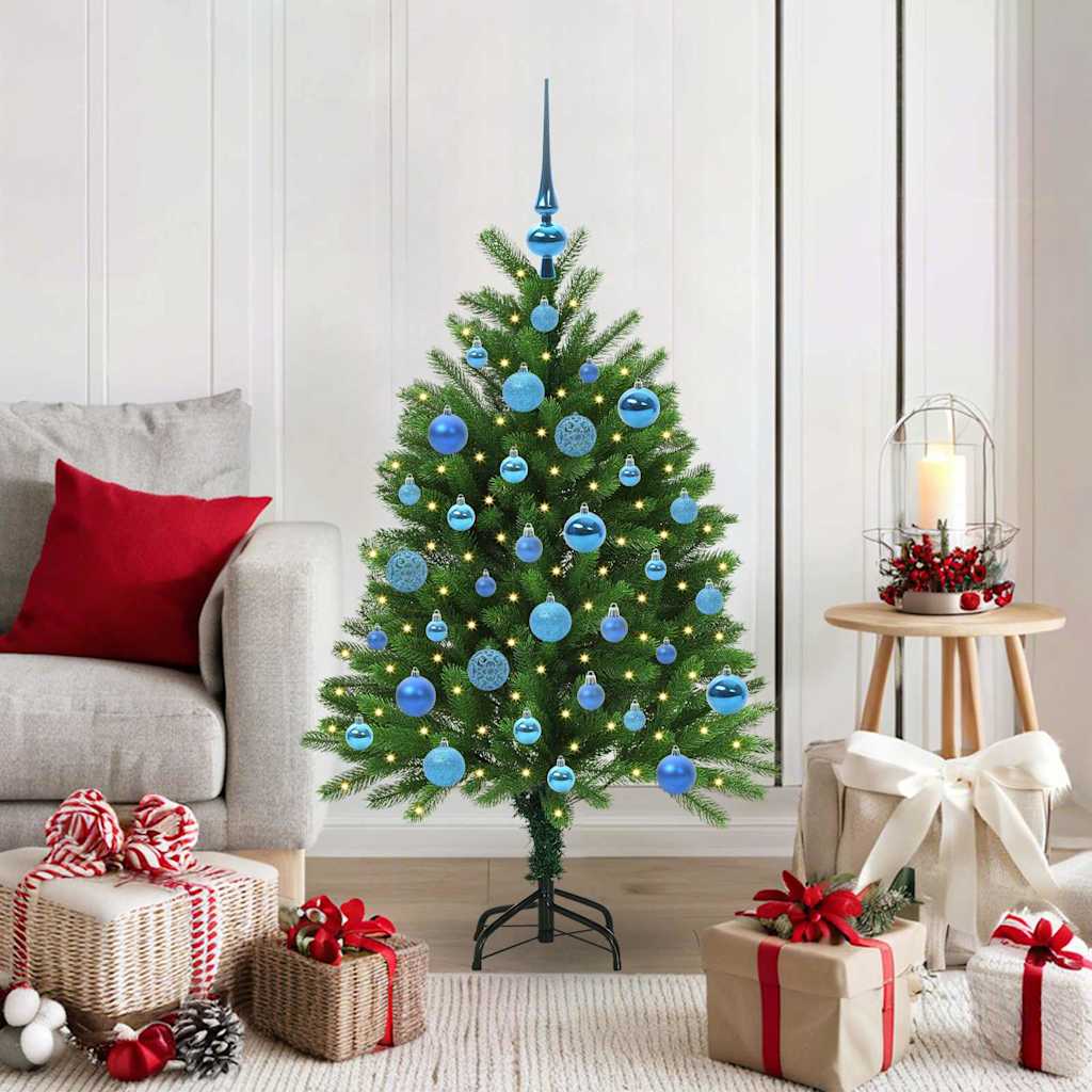Juletre med 150 LED med stativ grønn 120 cm PE