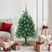 Juletre med 150 LED med stativ grønn 120 cm PE