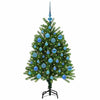 Juletre med 150 LED med stativ grønn 120 cm PE