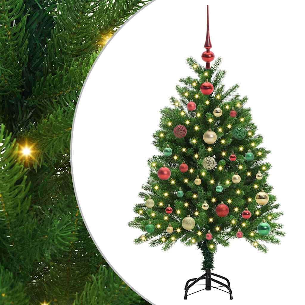 Juletre med 150 LED med stativ grønn 120 cm PE