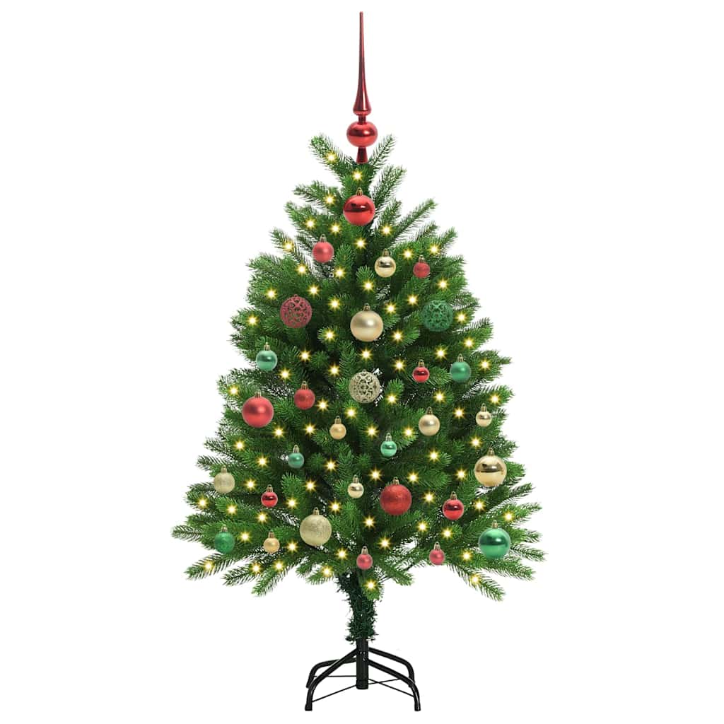 Juletre med 150 LED med stativ grønn 120 cm PE