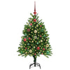 Juletre med 150 LED med stativ grønn 120 cm PE