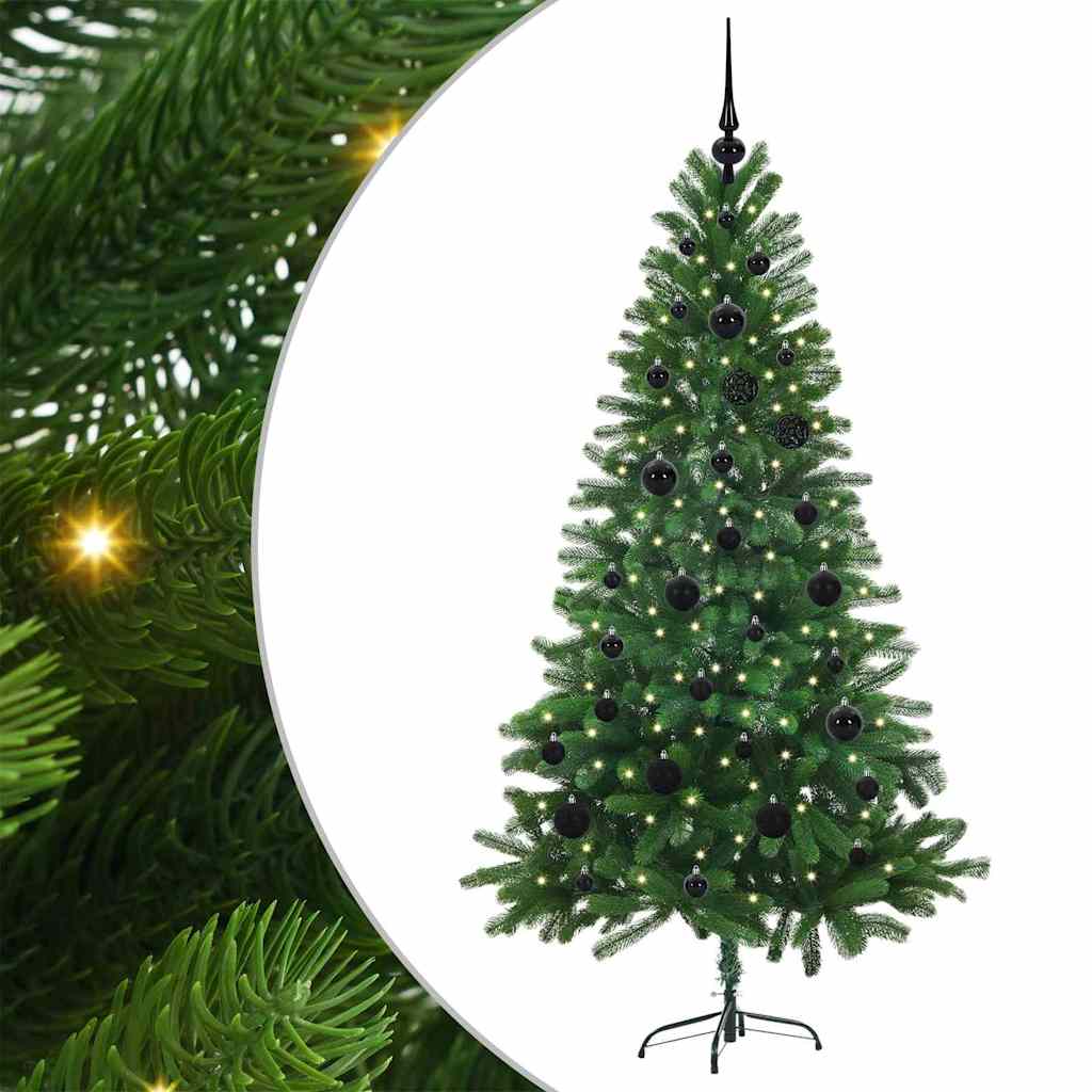 Juletre med 150 LED med stativ grønn 150 cm PE