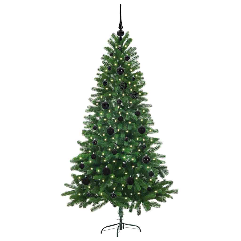 Juletre med 150 LED med stativ grønn 150 cm PE