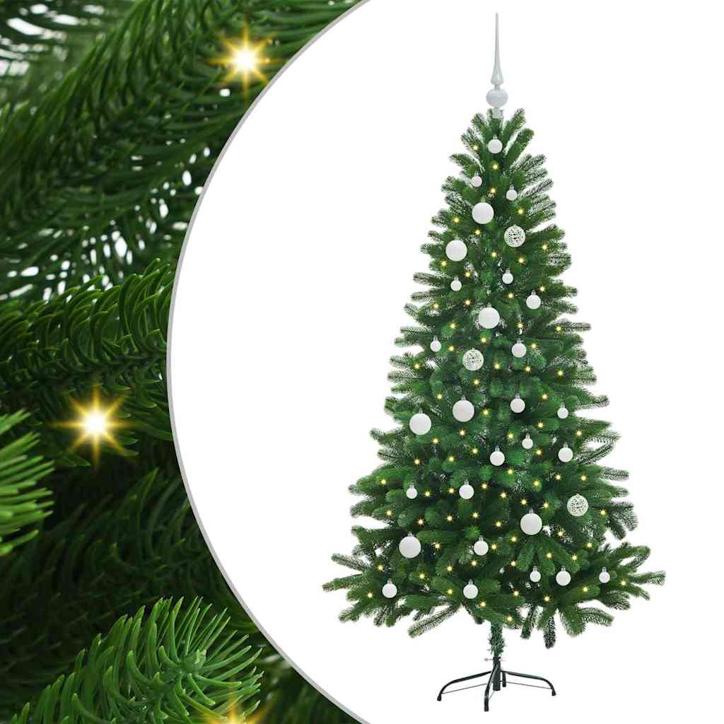 Juletre med 150 LED med stativ grønn 150 cm PE