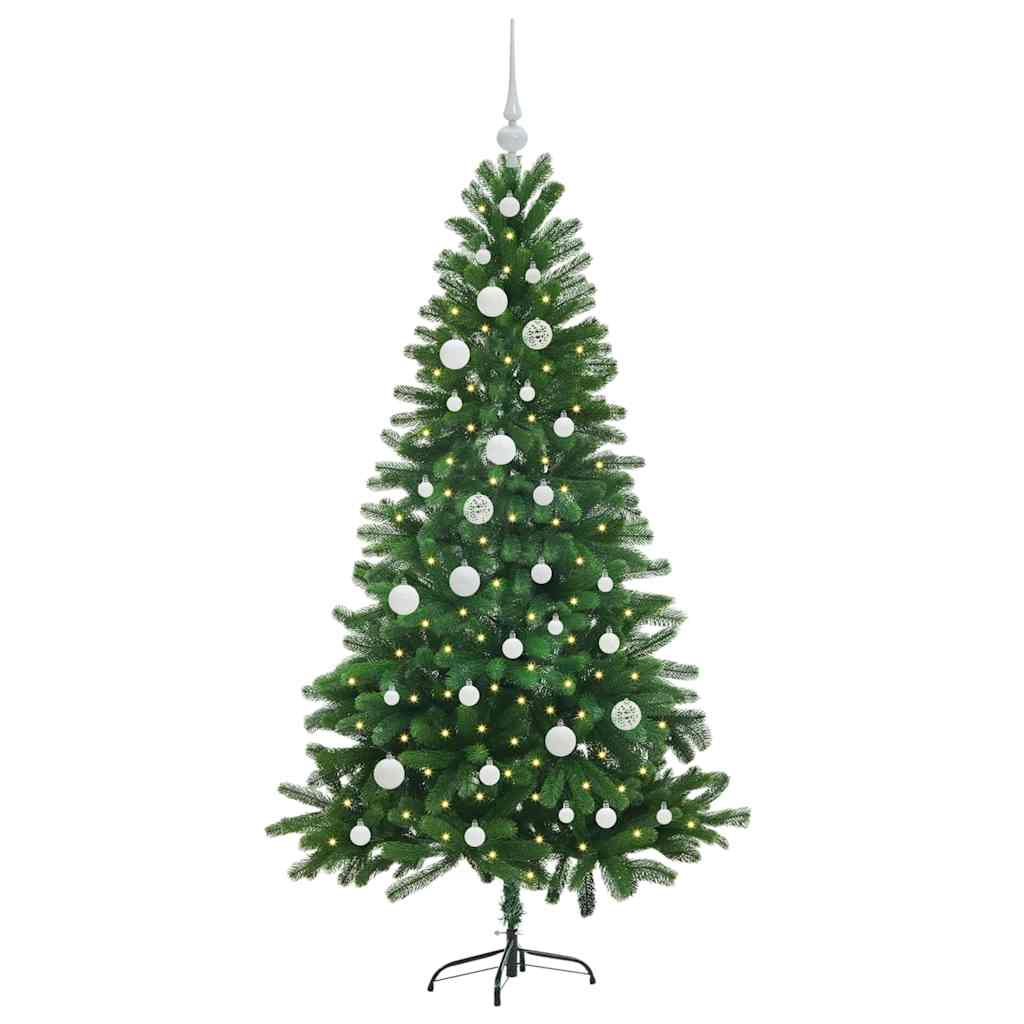 Juletre med 150 LED med stativ grønn 150 cm PE