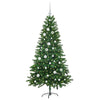 Juletre med 150 LED med stativ grønn 150 cm PE