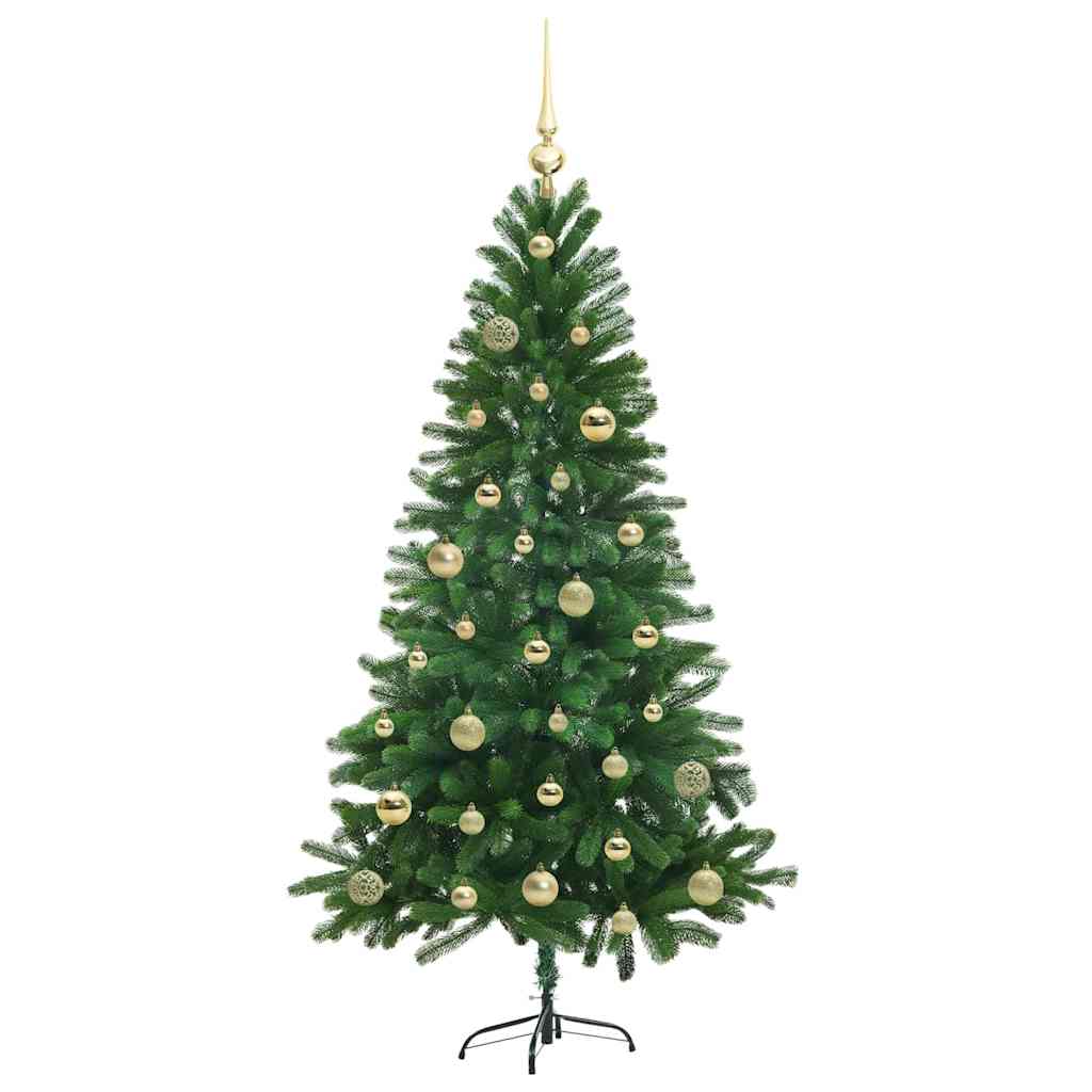 Juletre med 150 LED med stativ grønn 150 cm PE