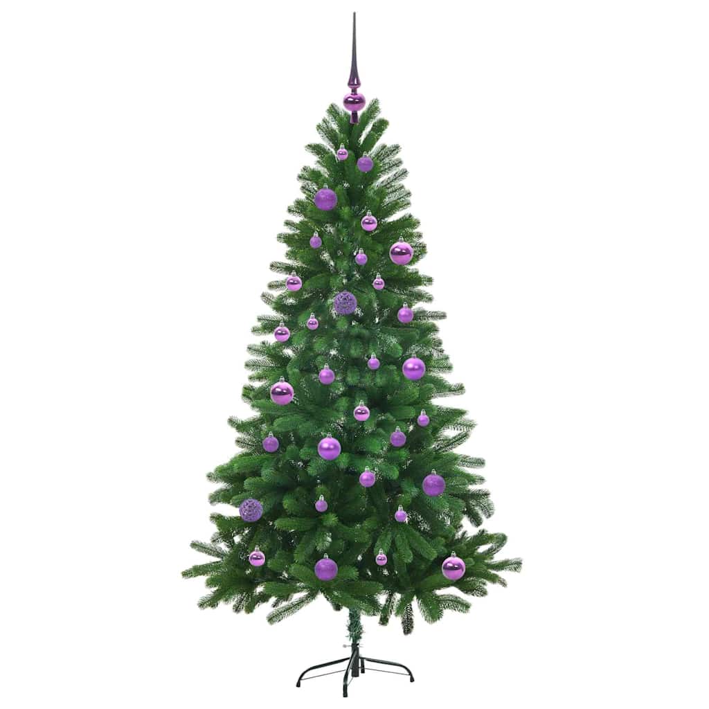 Juletre med 150 LED med stativ grønn 150 cm PE