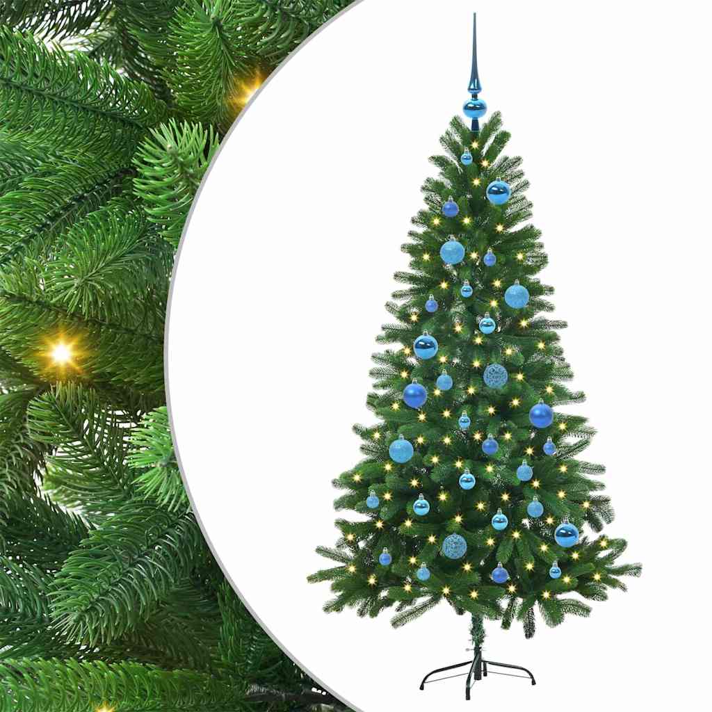 Juletre med 150 LED med stativ grønn 150 cm PE