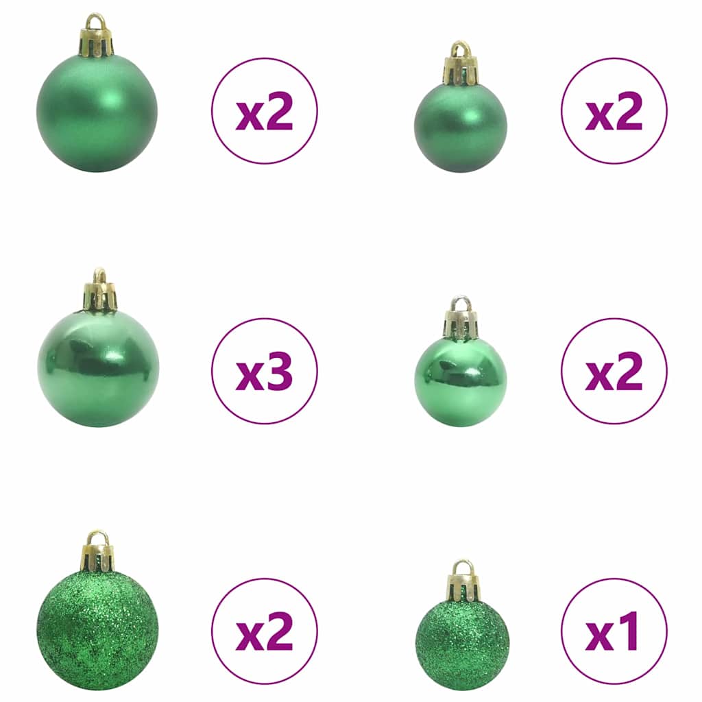 Juletre med 150 LED med stativ grønn 150 cm PE