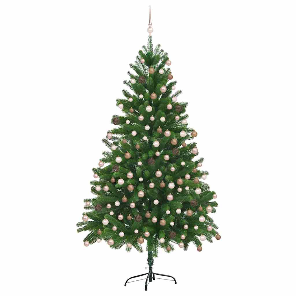 Juletre med 300 LED med stativ grønn 180 cm PE