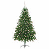 Juletre med 300 LED med stativ grønn 180 cm PE