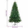 Juletre med 300 LED med stativ grønn 180 cm PE