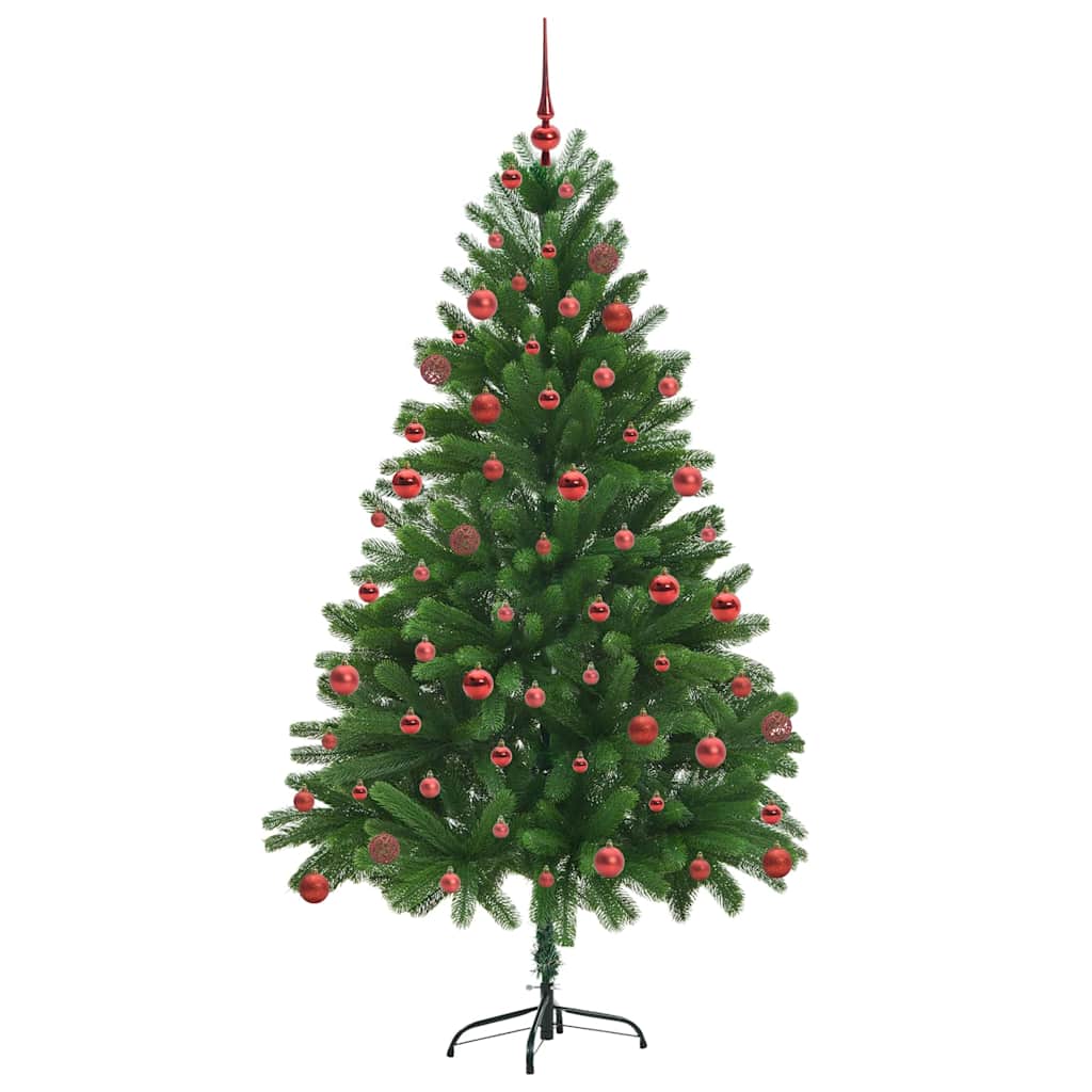 Juletre med 300 LED med stativ grønn 180 cm PE