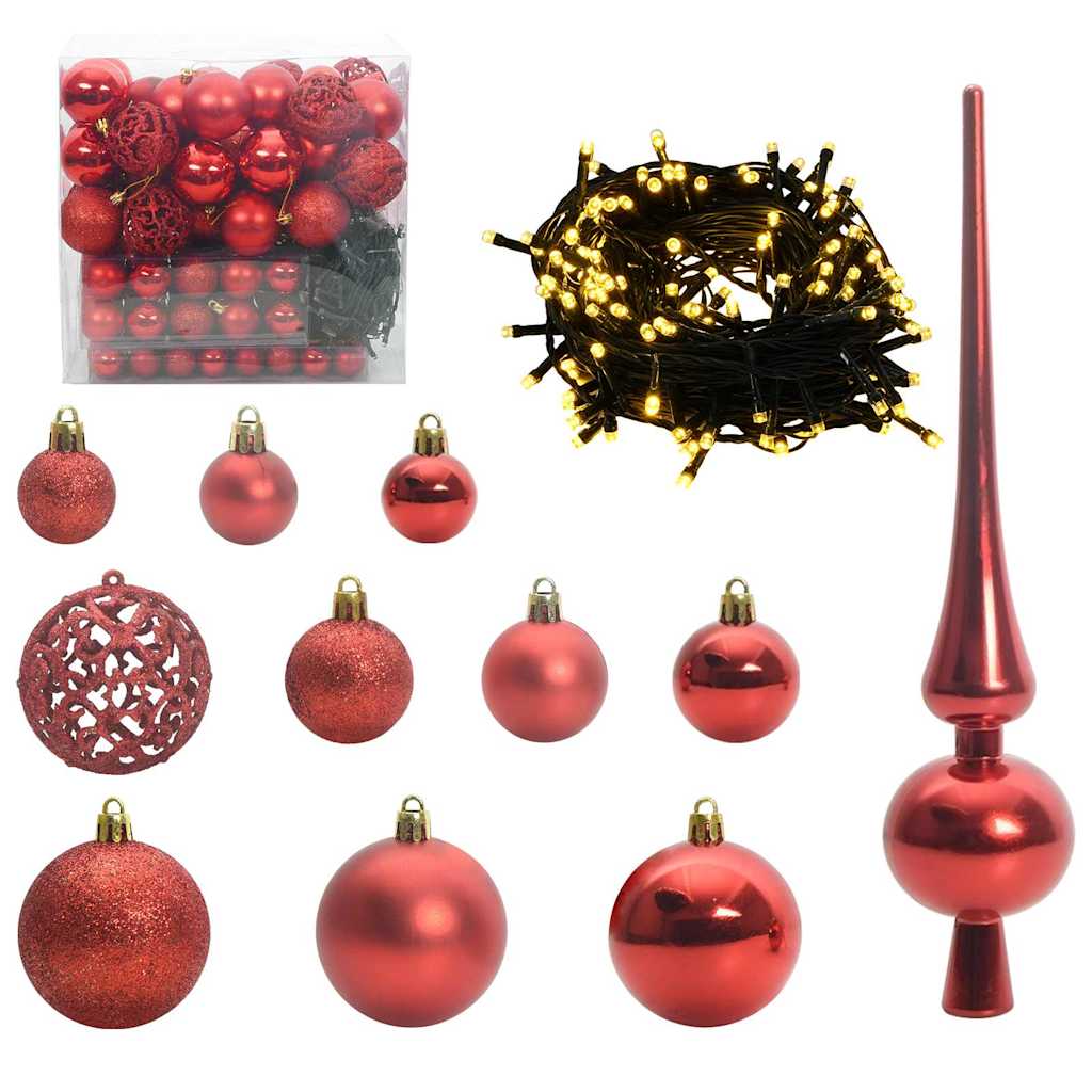Juletre med 300 LED med stativ grønn 180 cm PE