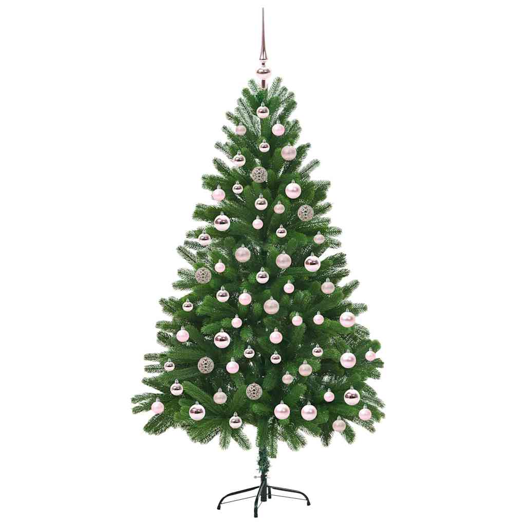 Juletre med 300 LED med stativ grønn 180 cm PE