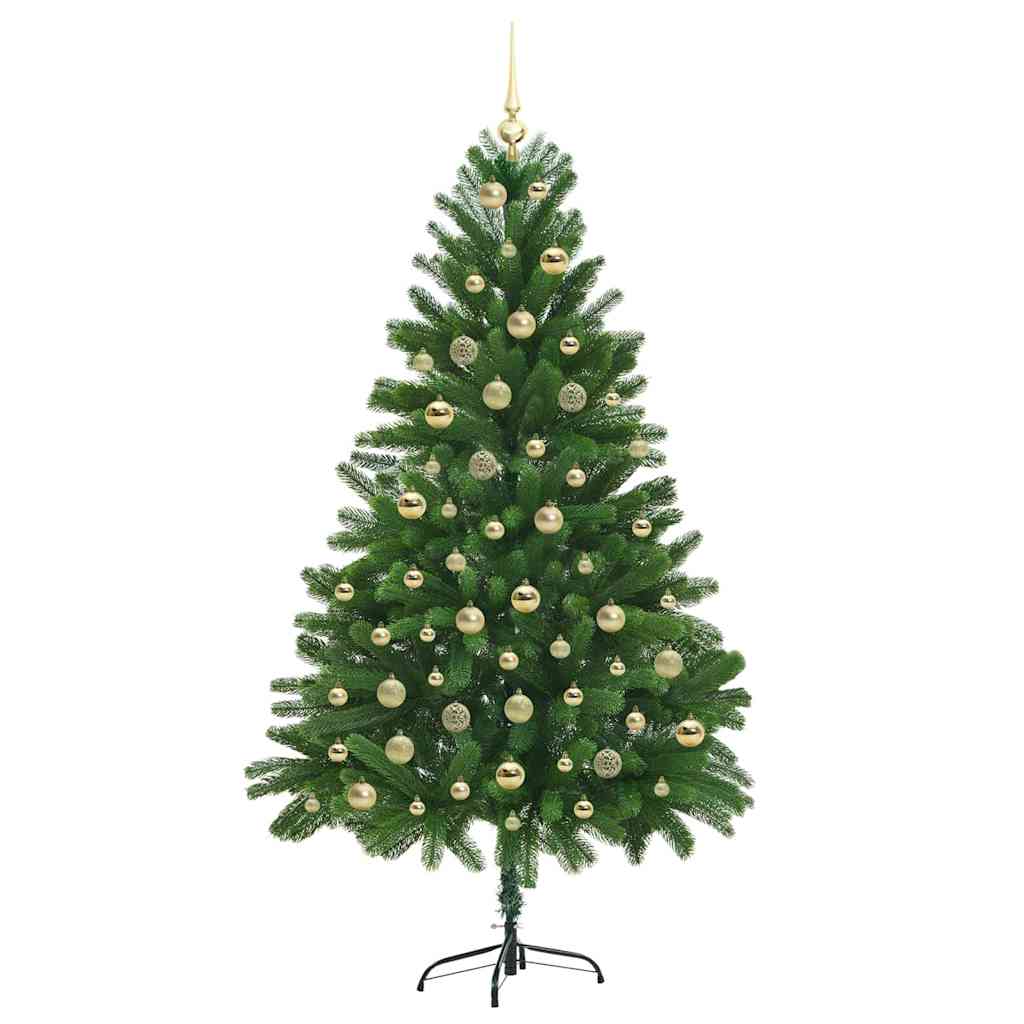 Juletre med 300 LED med stativ grønn 180 cm PE