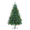 Juletre med 300 LED med stativ grønn 180 cm PE