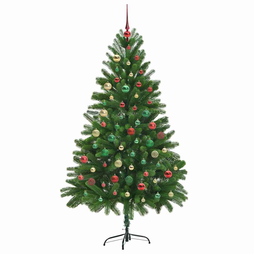 Juletre med 300 LED med stativ grønn 180 cm PE