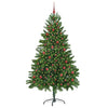Juletre med 300 LED med stativ grønn 210 cm PE
