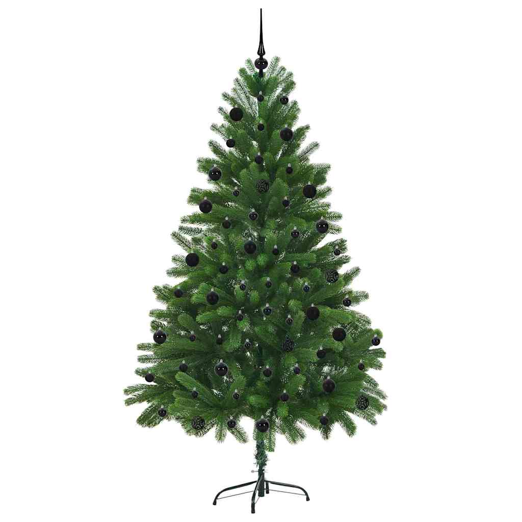 Juletre med 300 LED med stativ grønn 210 cm PE