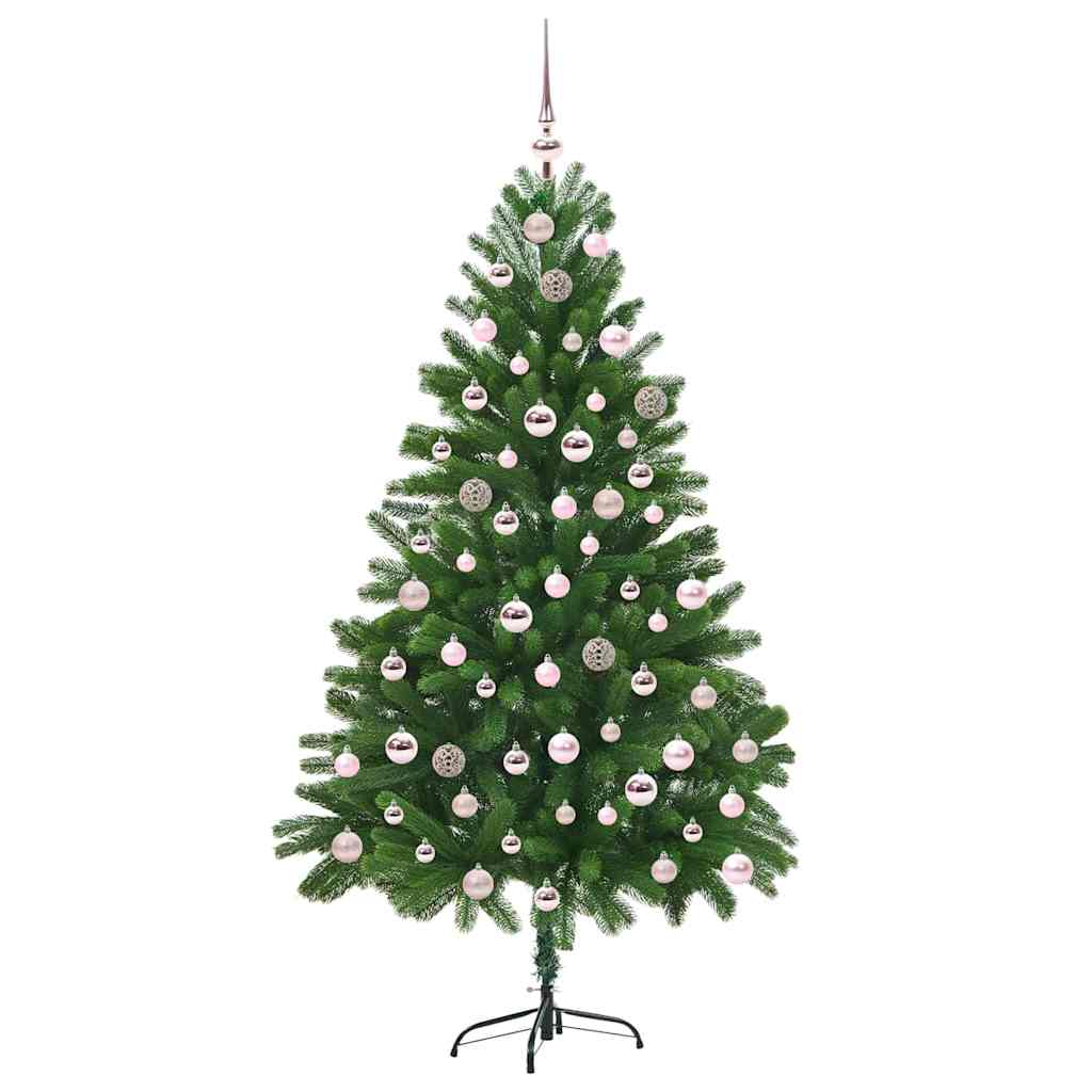 Juletre med 300 LED med stativ grønn 210 cm PE