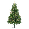 Juletre med 300 LED med stativ grønn 210 cm PE