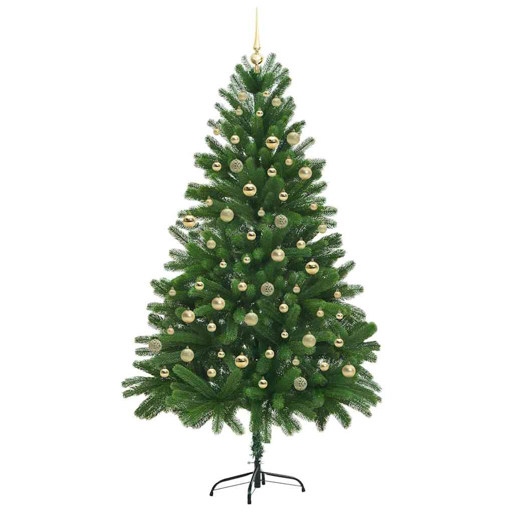 Juletre med 300 LED med stativ grønn 210 cm PE