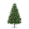 Juletre med 300 LED med stativ grønn 210 cm PE