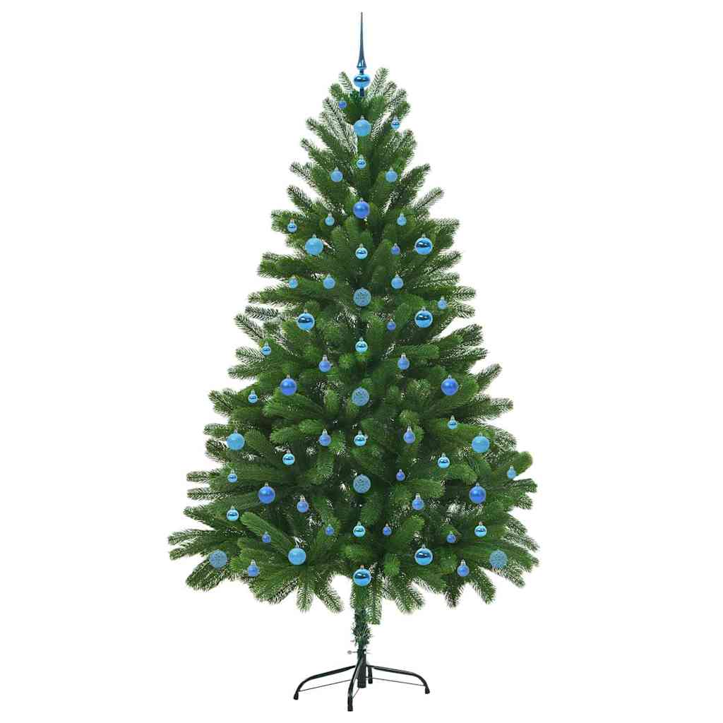Juletre med 300 LED med stativ grønn 210 cm PE